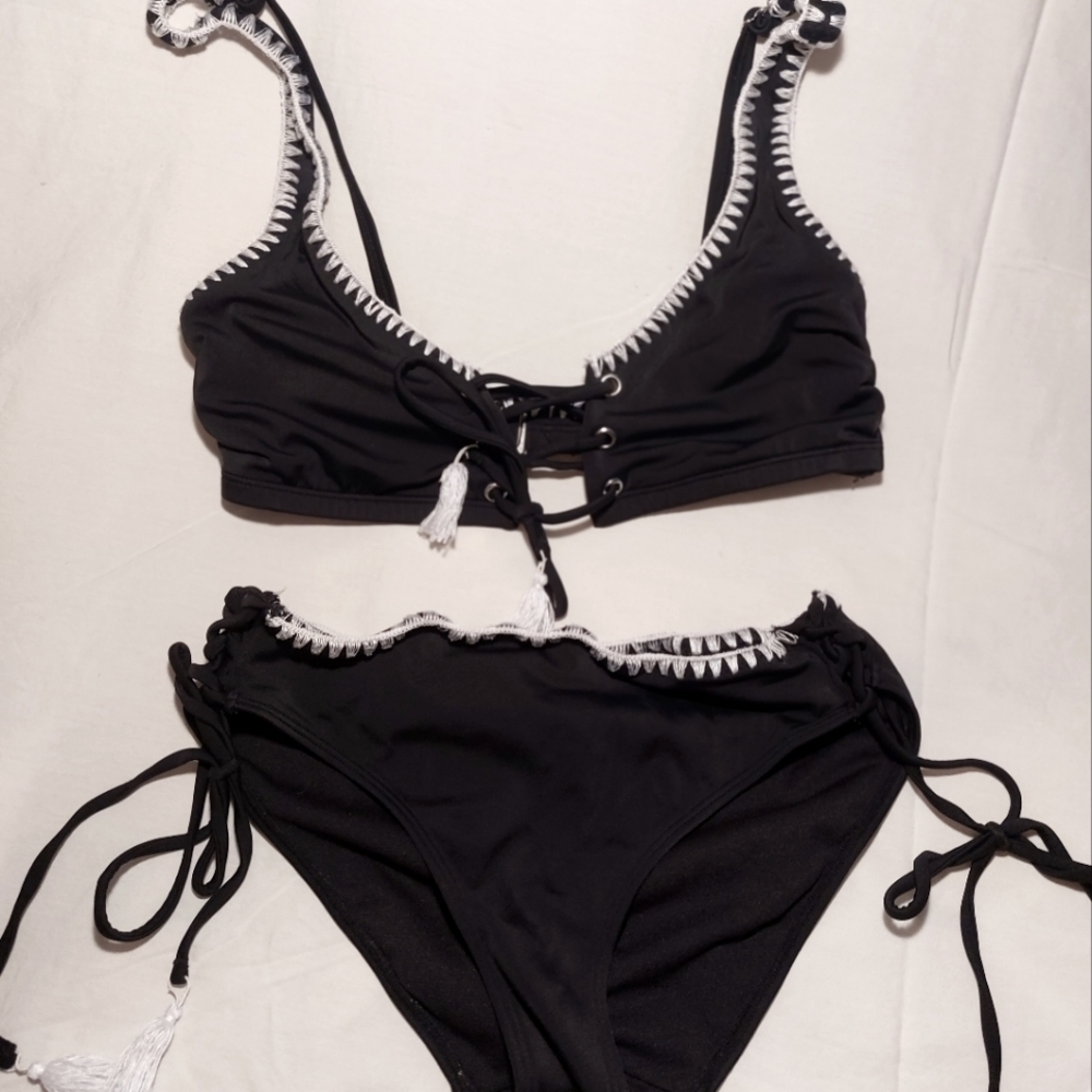 Adore Me Black and White Bikini